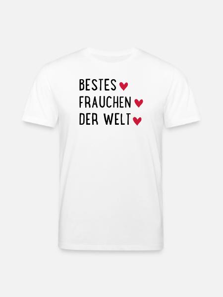Bestes Frauchen der Welt - Stanley/Stella Unisex Bio-T-Shirt CREATOR - Weiß