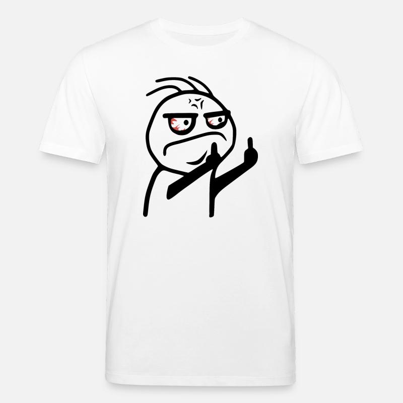 Mittelfinger Meme Fick dich Strichmännchen - Stanley/Stella Unisex Bio-T-Shirt CREATOR  - Weiß