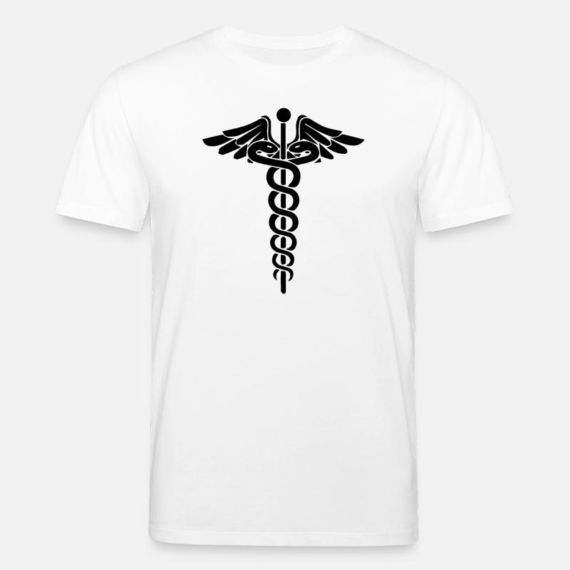 Äskulapstab Asklepiosstab - Stanley/Stella Unisex Bio-T-Shirt CREATOR  - Weiß
