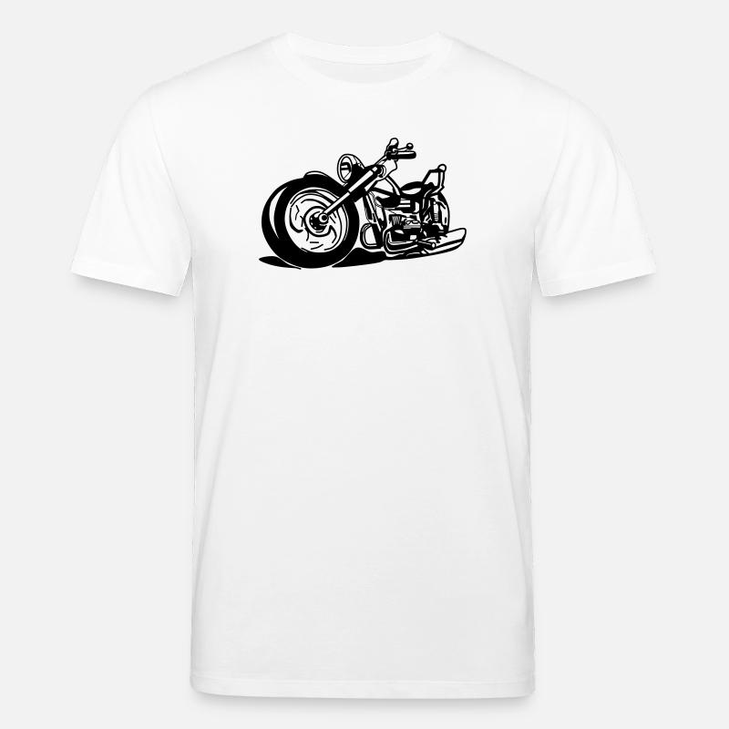 Kultige Chopper Silhouette - Stanley/Stella Unisex Bio-T-Shirt CREATOR  - Weiß