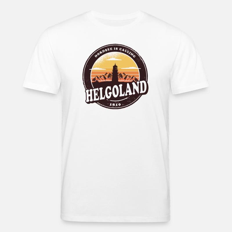 Helgoland Sunset Design / Geschenkidee - Stanley/Stella Unisex Bio-T-Shirt CREATOR  - Weiß