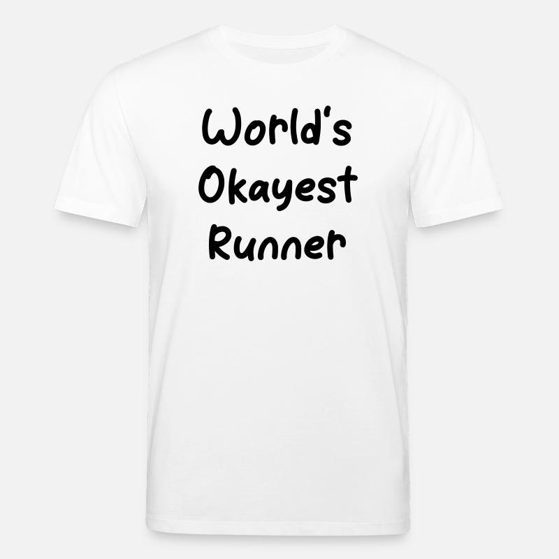 World's okayest Runner - Stanley/Stella Unisex Bio-T-Shirt CREATOR  - Weiß
