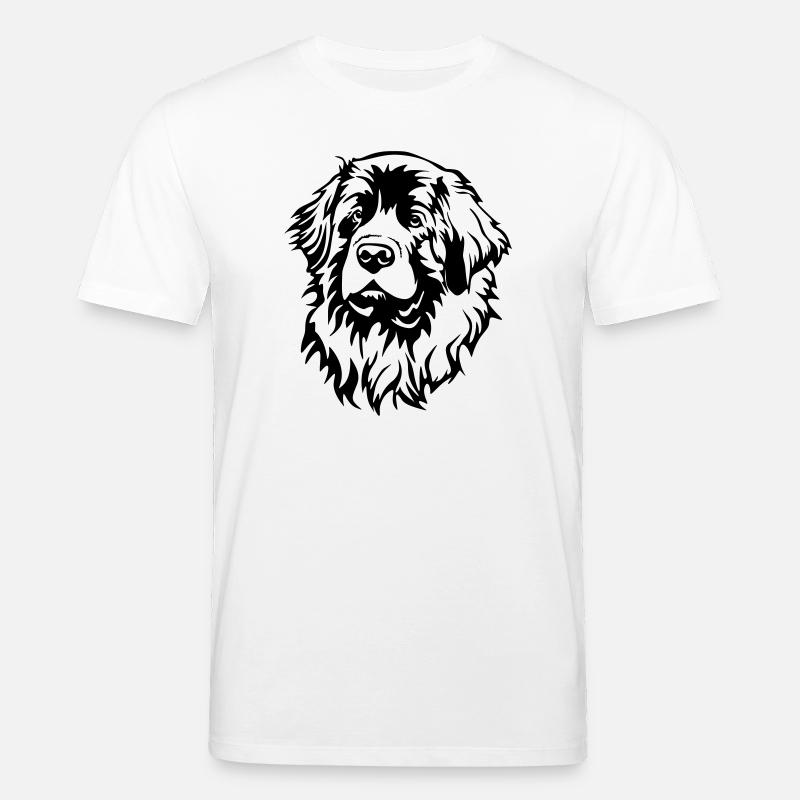 Leonberger Kopf - Stanley/Stella Unisex Bio-T-Shirt CREATOR  - Weiß