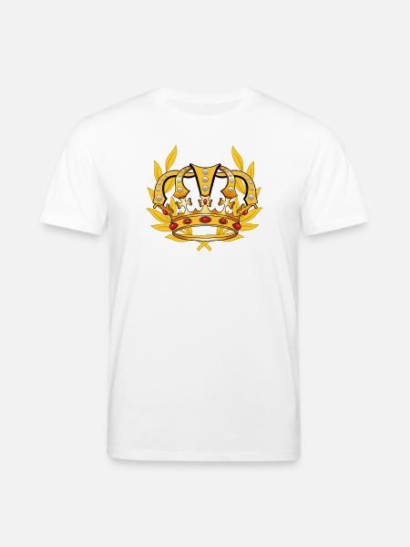 Crown King Majesty Royal Prince - Stanley/Stella CREATOR Unisex Organic T-Shirt - white