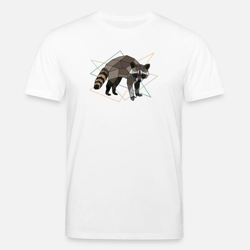 Waschbär - Stanley/Stella Unisex Bio-T-Shirt CREATOR - Weiß
