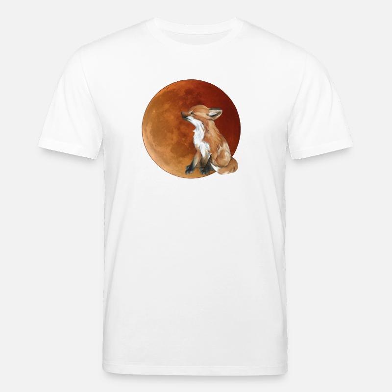 Mondfuchs im Abendlicht - Stanley/Stella Unisex Bio-T-Shirt CREATOR  - Weiß