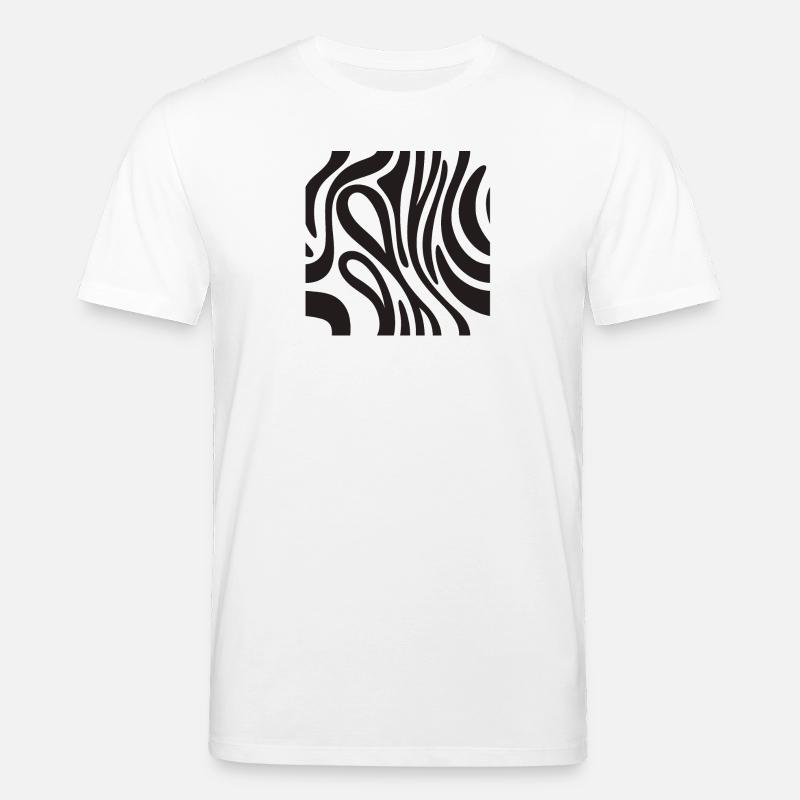 Zebra-Dekoration - Afrikanische Savanne-Effekt - Stanley/Stella Unisex Bio-T-Shirt CREATOR  - Weiß
