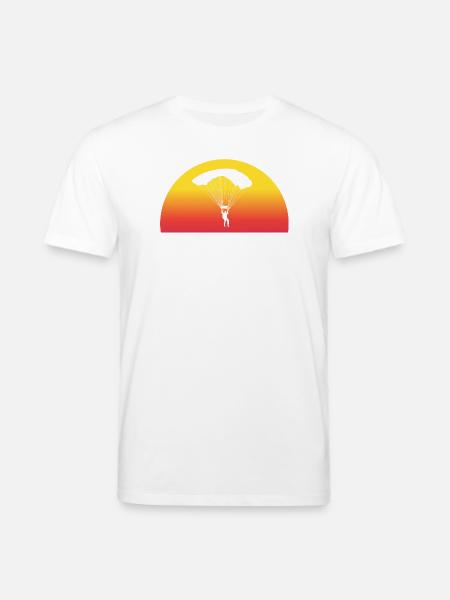 Adventurous Skydive Sunset - Stanley/Stella CREATOR Unisex Organic T-Shirt - white