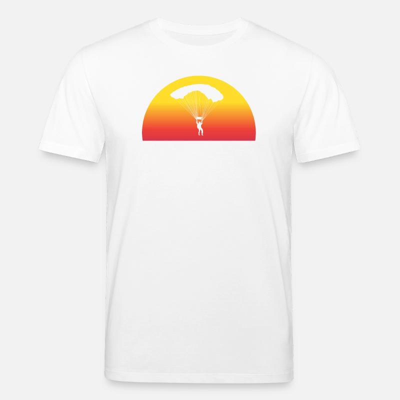 Adventurous Skydive Sunset - Stanley/Stella CREATOR Unisex Organic T-Shirt - white