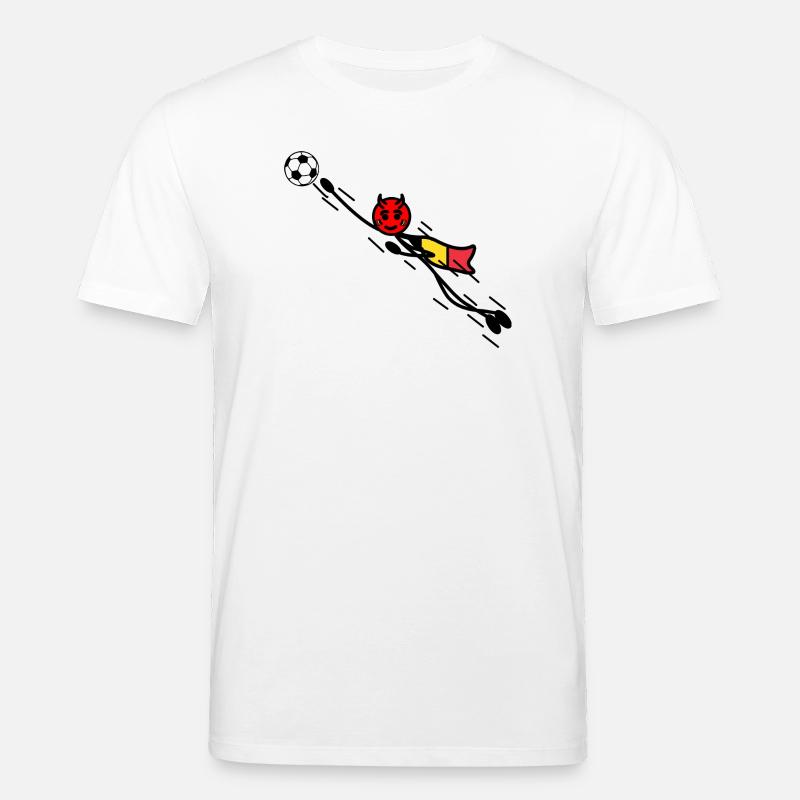 Flying Red Devil Held Keeper - Stanley/Stella Unisex Bio-T-Shirt CREATOR  - Weiß