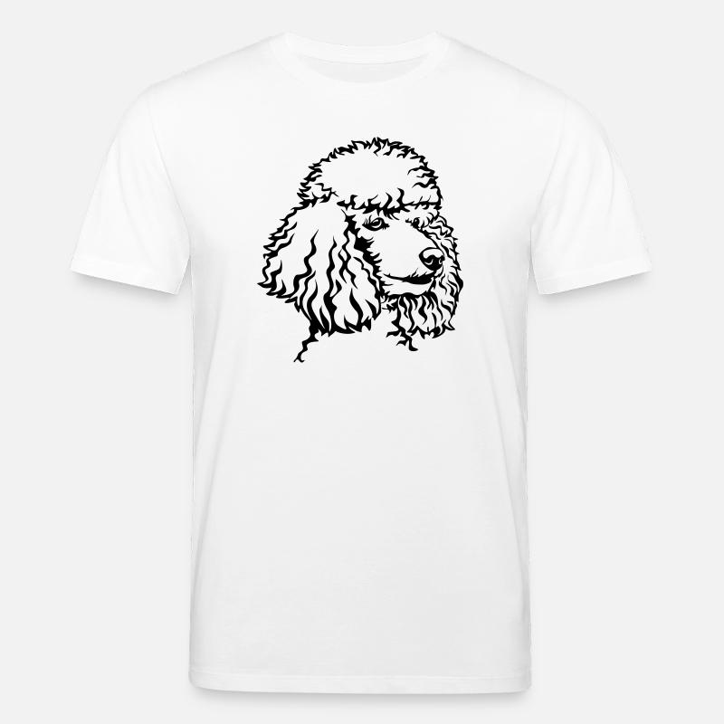 Pudel Kopf - Stanley/Stella Unisex Bio-T-Shirt CREATOR  - Weiß