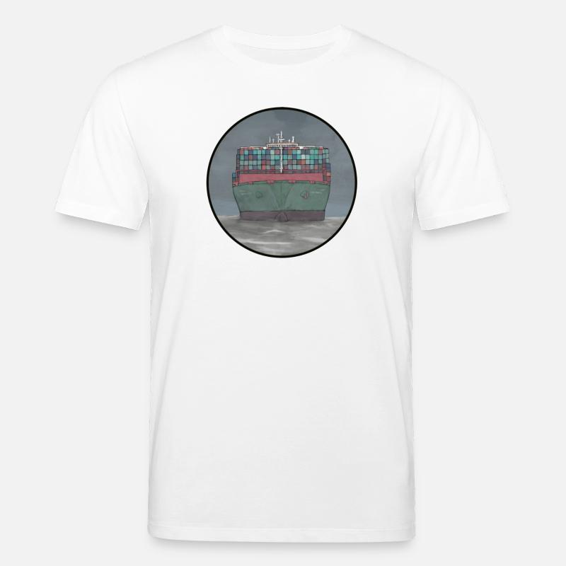 Containerschiff - Stanley/Stella Unisex Bio-T-Shirt CREATOR  - Weiß