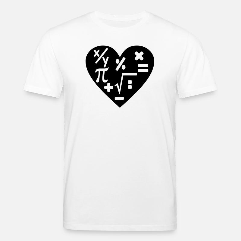 Math arithmetic - Stanley/Stella CREATOR Unisex Organic T-Shirt - white