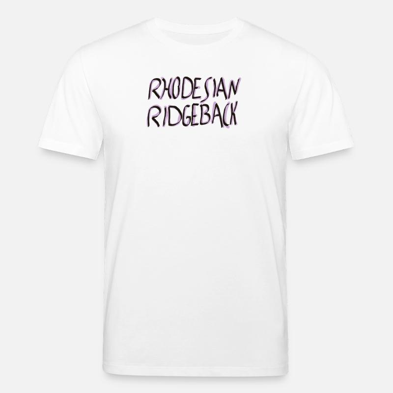 Rhodesian Ridgeback SchriftzugDesign - Stanley/Stella Unisex Bio-T-Shirt CREATOR  - Weiß