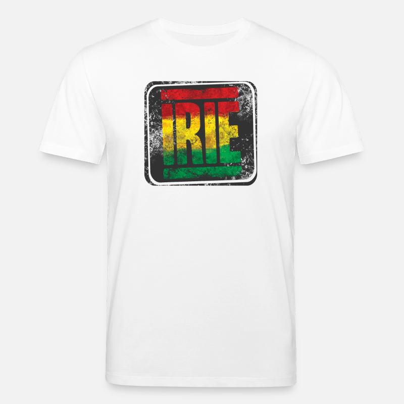 Authentic Rasta design with gradient - Stanley/Stella CREATOR Unisex Organic T-Shirt - white
