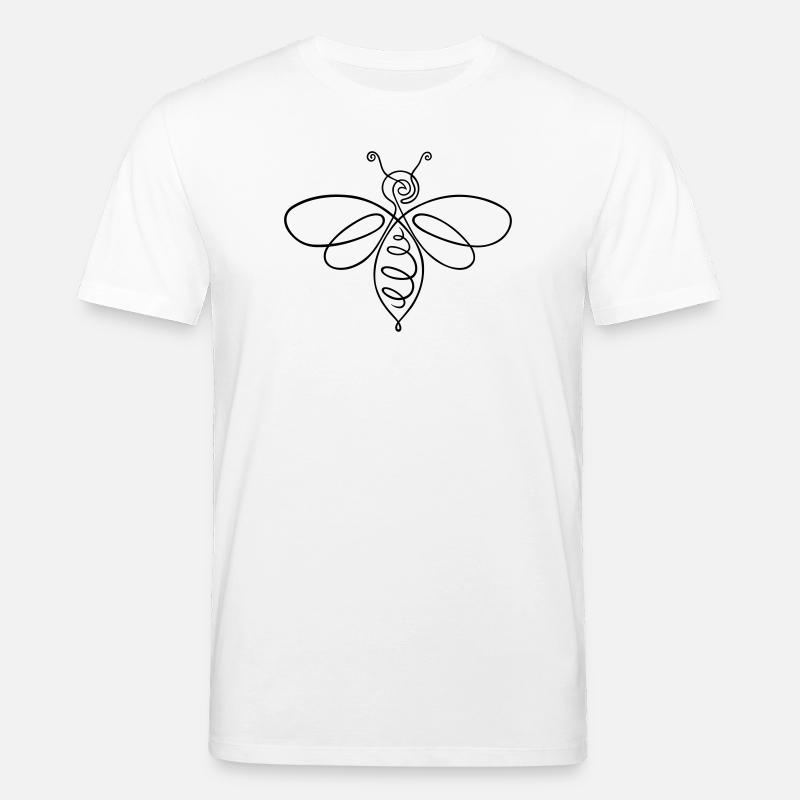 Biene Bienchen One Line - Stanley/Stella Unisex Bio-T-Shirt CREATOR  - Weiß