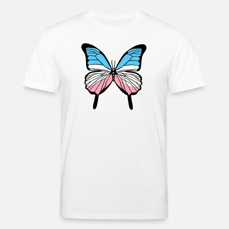 Trans Pride Schmetterling Transgender Pride - Stanley/Stella Unisex Bio-T-Shirt CREATOR  - Weiß
