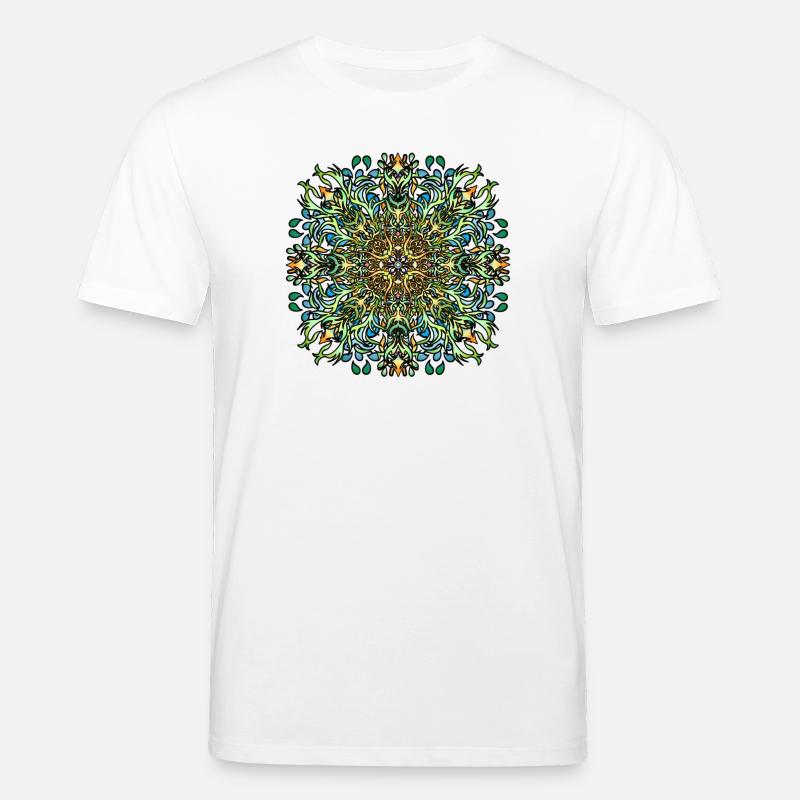 Mandala | Bunt | Leben | Geschenkidee - Stanley/Stella Unisex Bio-T-Shirt CREATOR  - Weiß