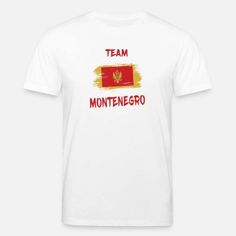 Drapeaux Team Montenegro design/idée cadeau - T-shirt bio CREATOR Stanley/Stella Unisexe - blanc