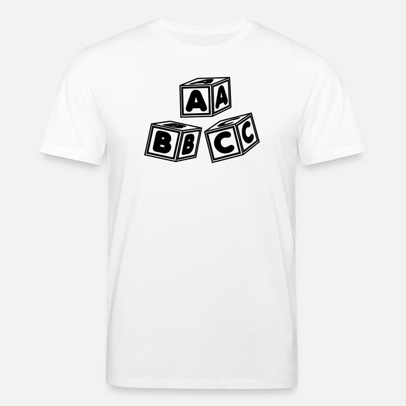 ABC-Blöcke - Stanley/Stella Unisex Bio-T-Shirt CREATOR  - Weiß