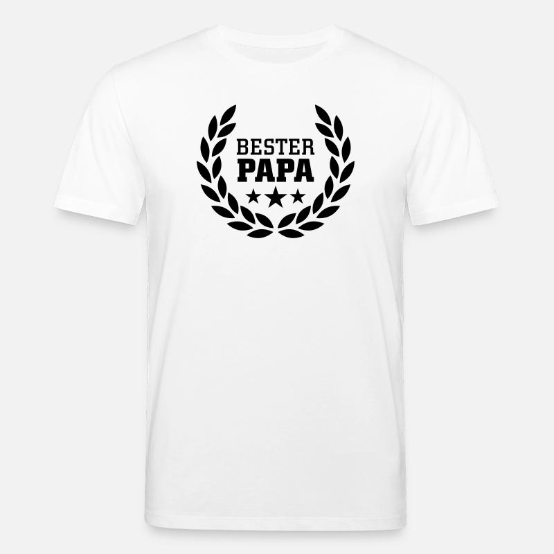 Bester Papa - Stanley/Stella Unisex Bio-T-Shirt CREATOR  - Weiß