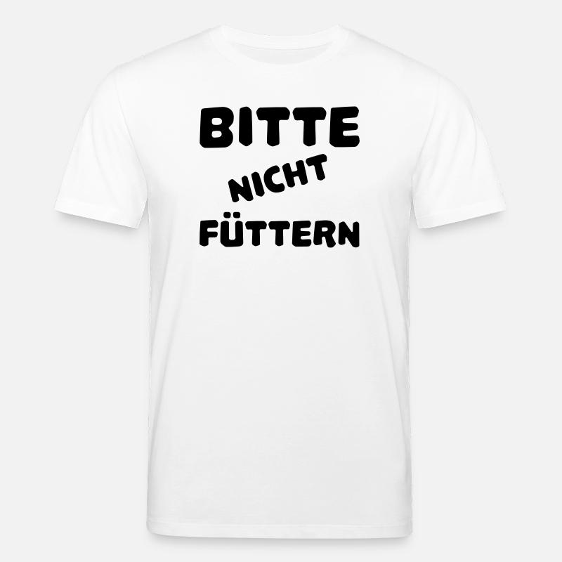 Bitte nicht füttern - Stanley/Stella Unisex Bio-T-Shirt CREATOR  - Weiß