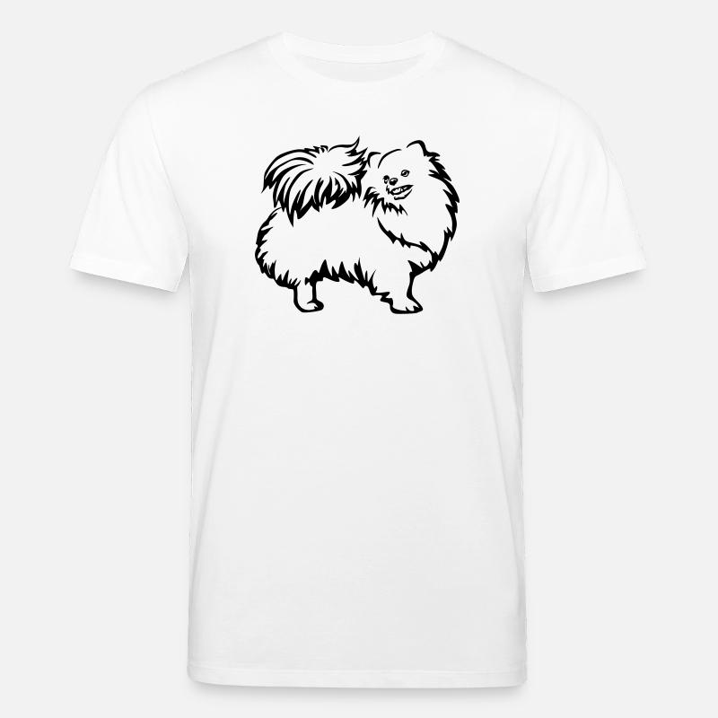 Dwarf spitz - Stanley/Stella CREATOR Unisex Organic T-Shirt - white