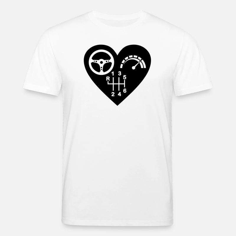 Getriebe 6 Gang Herz - Stanley/Stella Unisex Bio-T-Shirt CREATOR  - Weiß