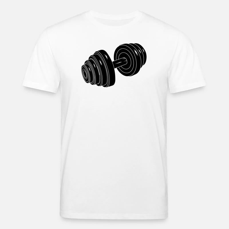 Dumbel Gym Gewicht - Stanley/Stella Unisex Bio-T-Shirt CREATOR  - Weiß