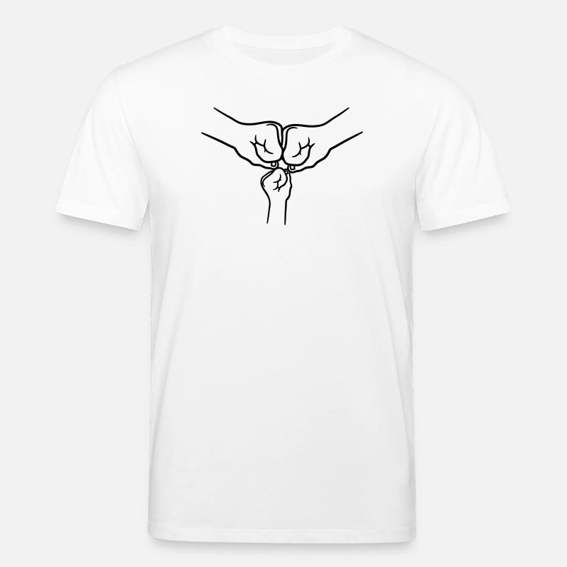 Fäuste Familie Kind - Stanley/Stella Unisex Bio-T-Shirt CREATOR  - Weiß