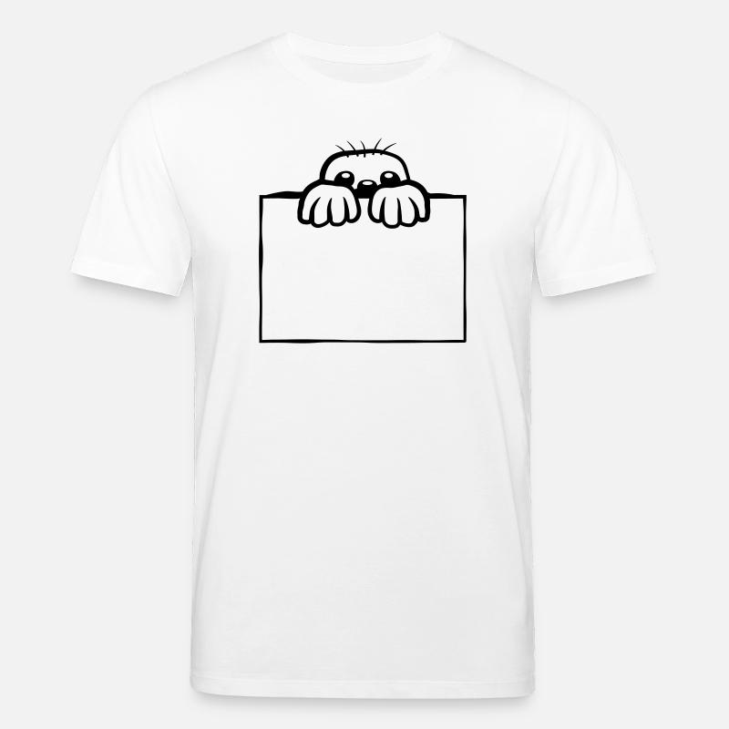 Shield Mole Design - Stanley/Stella CREATOR Unisex Organic T-Shirt - white