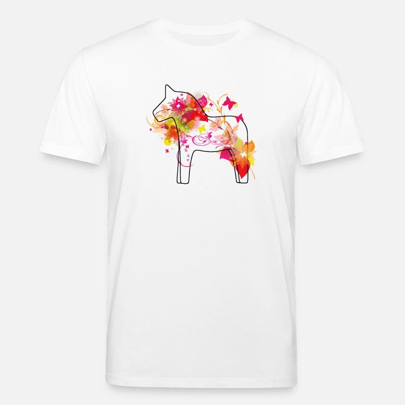 Dala Pferd Bunt - Stanley/Stella Unisex Bio-T-Shirt CREATOR  - Weiß