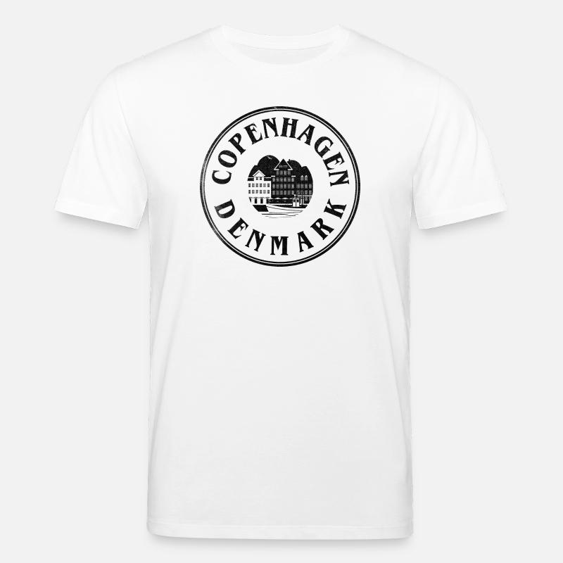Copenhagen Denmark – Waterfront Emblem - Stanley/Stella Unisex Bio-T-Shirt CREATOR  - Weiß