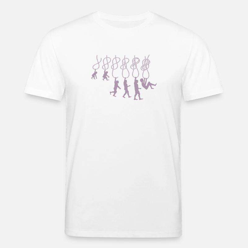 Evolution Climbing Climbing Knot Eighth Knot - Stanley/Stella CREATOR Unisex Organic T-Shirt - white