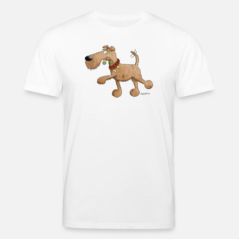 Irish Terrier Hund I Hunderasse - Stanley/Stella Unisex Bio-T-Shirt CREATOR  - Weiß