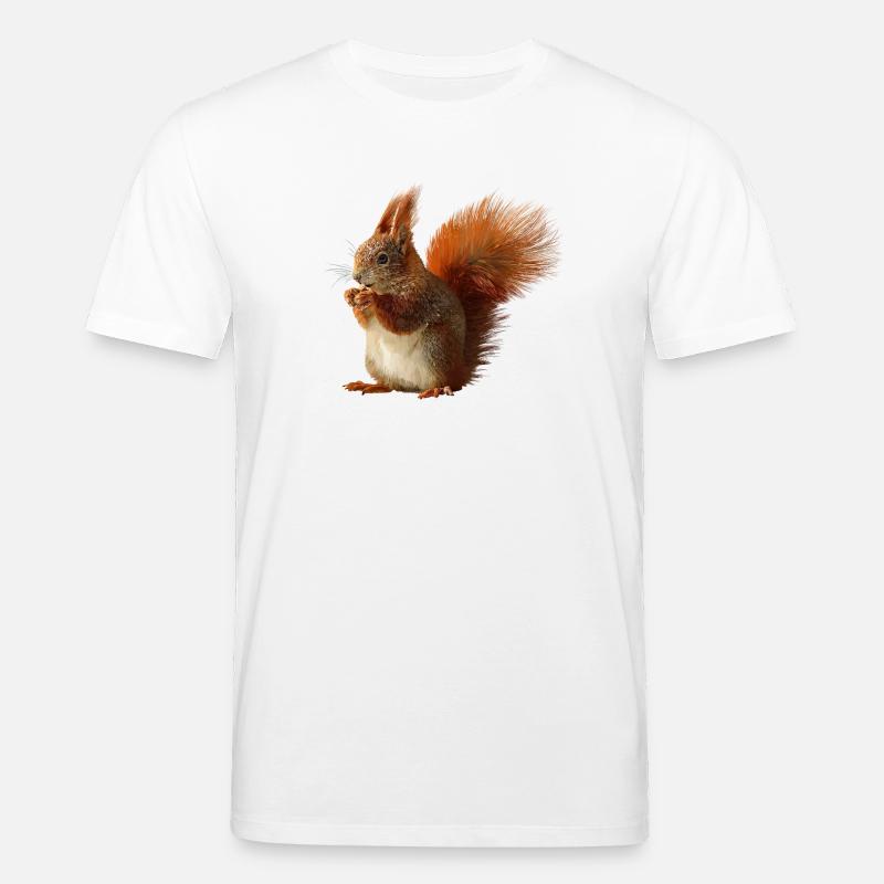 Eichhörnchen - Stanley/Stella Unisex Bio-T-Shirt CREATOR  - Weiß