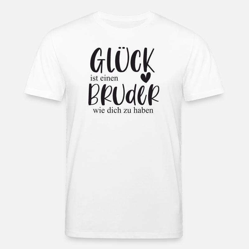 Bruder süßes Geschenk Bedanken - Stanley/Stella Unisex Bio-T-Shirt CREATOR  - Weiß