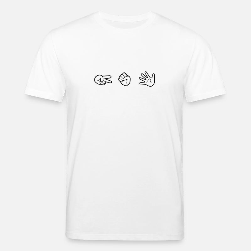 Ciseaux Papier de pierre - T-shirt bio CREATOR Stanley/Stella Unisexe - blanc