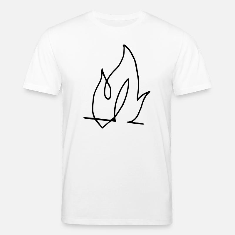 Flamme, Feuer !!! - Stanley/Stella Unisex Bio-T-Shirt CREATOR  - Weiß