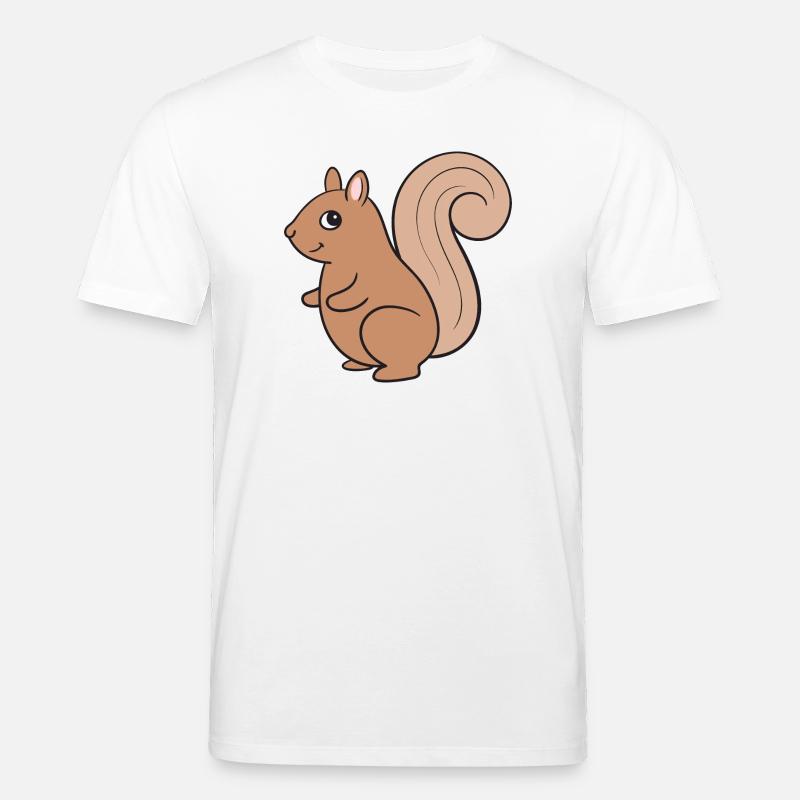 Eichhörnchen - Stanley/Stella Unisex Bio-T-Shirt CREATOR  - Weiß