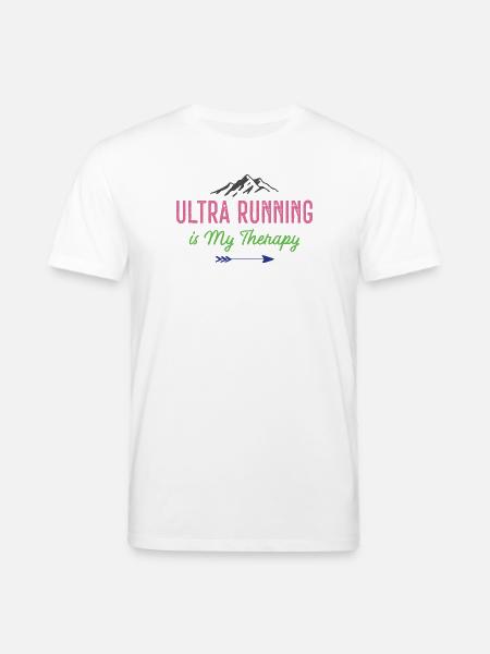 Ultra Running is My Therapy - Stanley/Stella CREATOR Unisex Organic T-Shirt - white