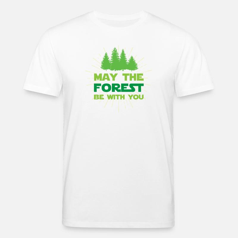 Möge der Wald mit dir sein - Stanley/Stella Unisex Bio-T-Shirt CREATOR  - Weiß