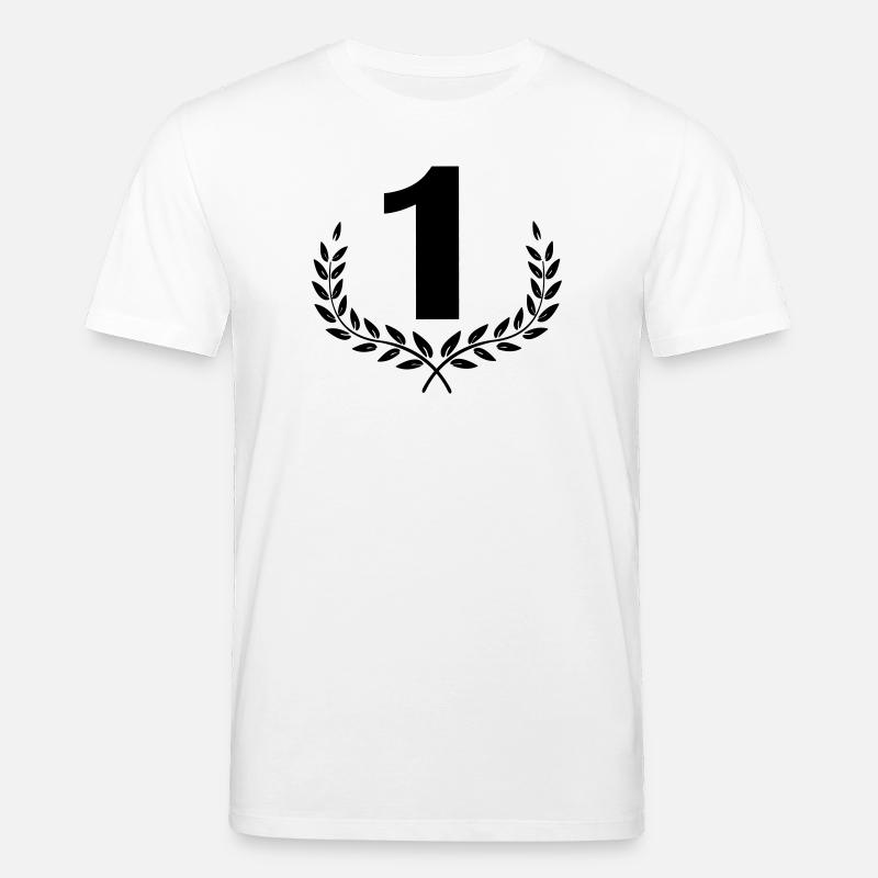 Nummer 1 im Lorbeerkranz - Stanley/Stella Unisex Bio-T-Shirt CREATOR  - Weiß