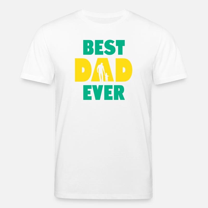 Bester Vater aller Zeiten - Stanley/Stella Unisex Bio-T-Shirt CREATOR  - Weiß