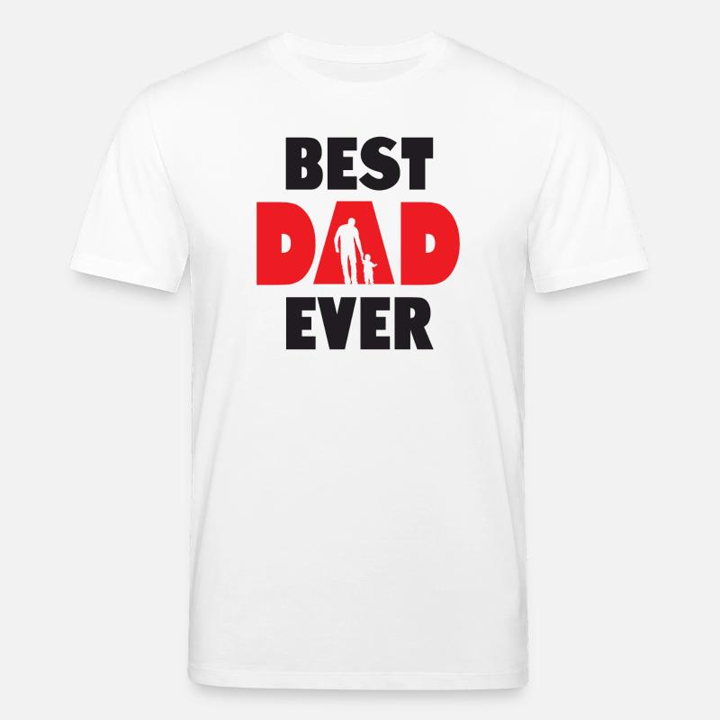 Bester Vater aller Zeiten - Stanley/Stella Unisex Bio-T-Shirt CREATOR  - Weiß