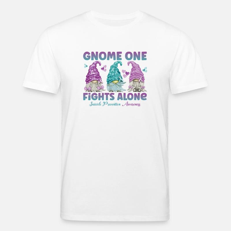 Gnome One Fights Suicide Prevention - Stanley/Stella Unisex Bio-T-Shirt CREATOR - Weiß