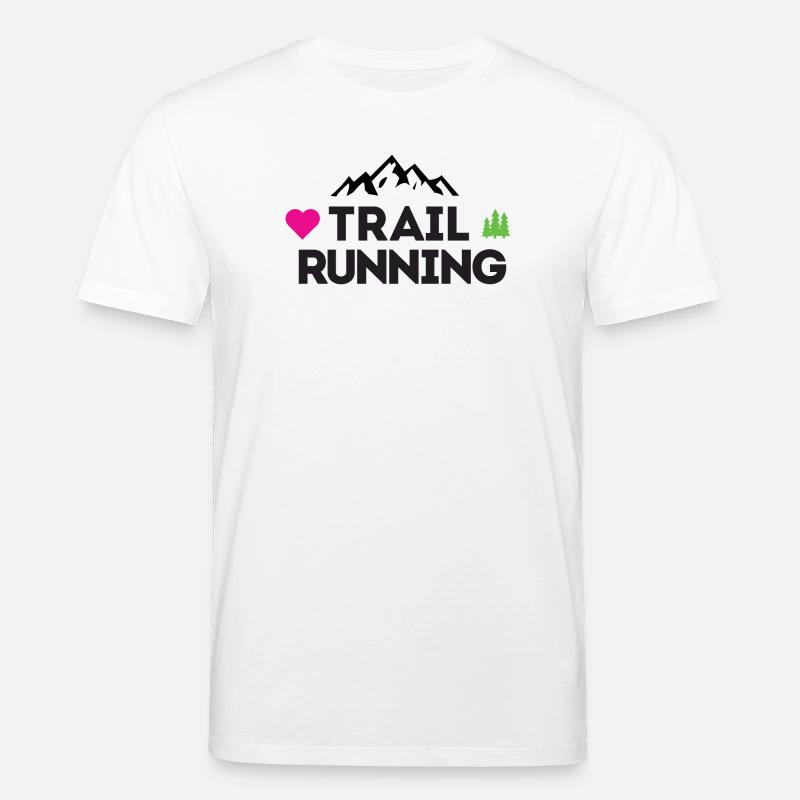 J’adore le trail running - T-shirt bio CREATOR Stanley/Stella Unisexe - blanc