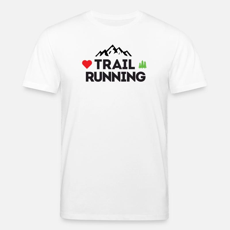 Ich liebe Trailrunning - Stanley/Stella Unisex Bio-T-Shirt CREATOR  - Weiß