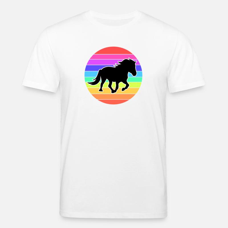 Islandpferde Pferde Isländer Galopp Pferdefan - Stanley/Stella Unisex Bio-T-Shirt CREATOR  - Weiß