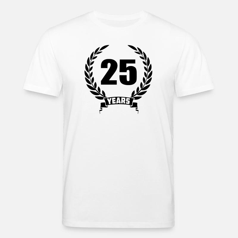 Lorbeerkranz 25 Jahre - Stanley/Stella Unisex Bio-T-Shirt CREATOR  - Weiß